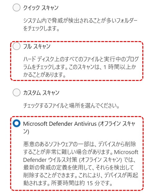Windowsｾｷｭﾘﾃｨ ｽｷｬﾝ