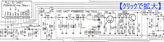 430MHz VCO UNIT IN/OUT PIN