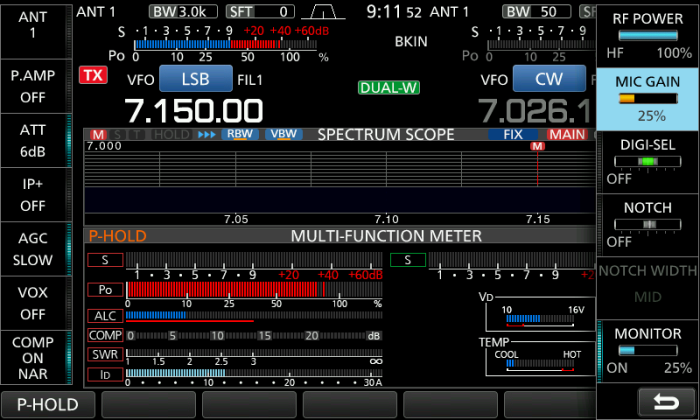 IC-7610送信