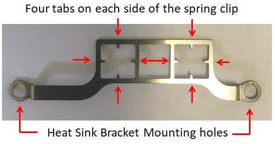 Dual ADC Heat Sink Spring Clip