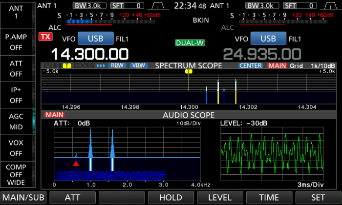 IC-7610 MONITOR AUDIO SCPE