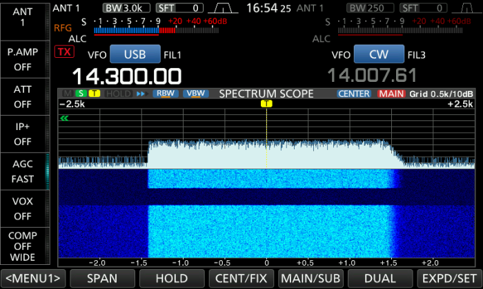 RF SCOPE ﾎﾜｲﾄﾉｲｽﾞ DPD ON -40dB