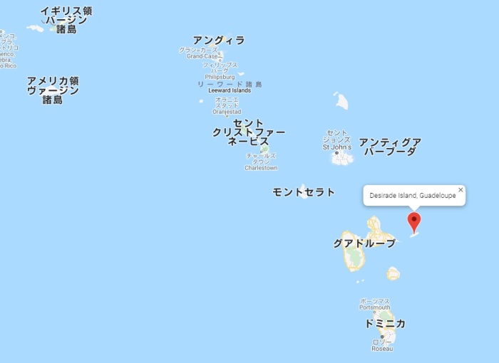 Desirade Island Map