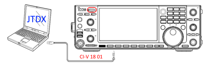 JTDX⇒IC-7610