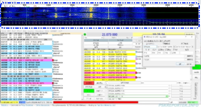 JTDX ﾜｲﾄﾞｸﾞﾗﾌ