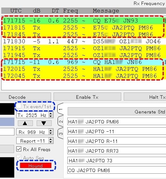 WSJT-X  HOUND