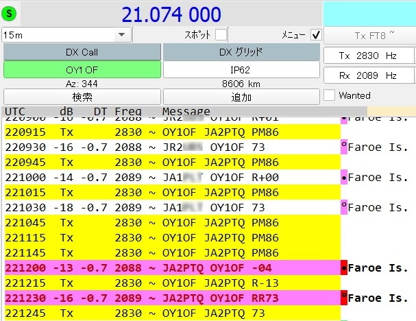 21MHz FT8