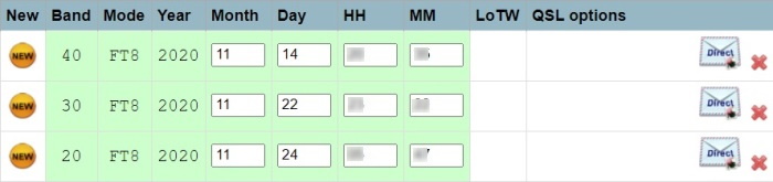 Club Log Request