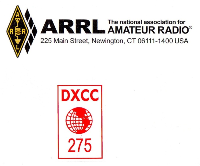 ARRL DXCC 275