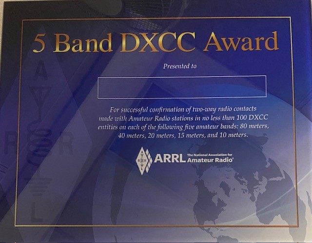 Latest Design of 5Band DXCC Acrylic