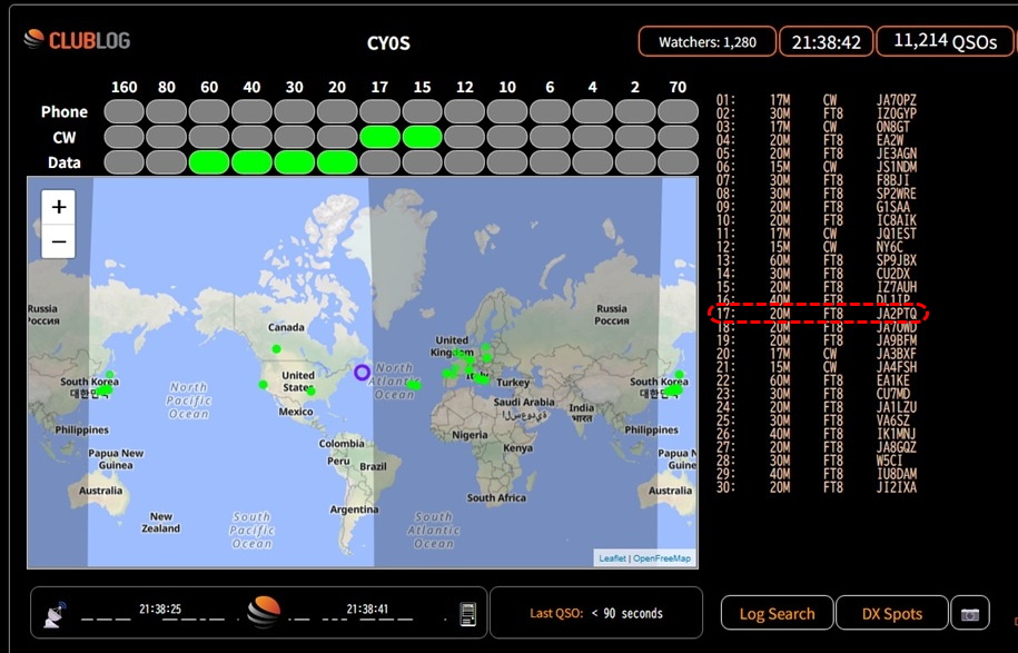 Club Log Live Stream