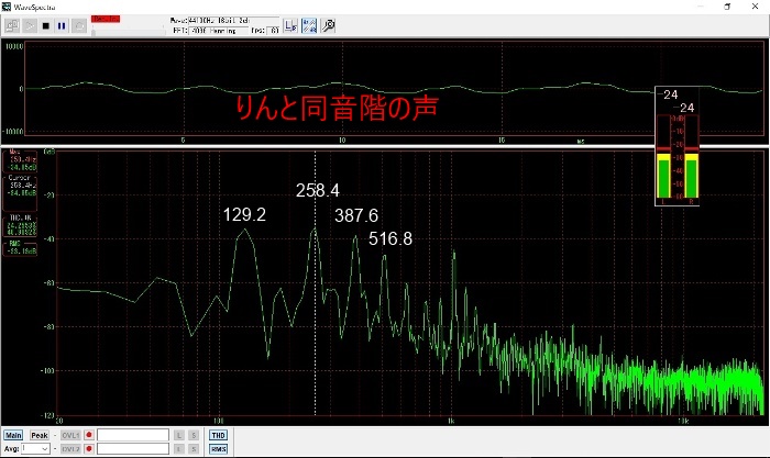 りんと同音階の声