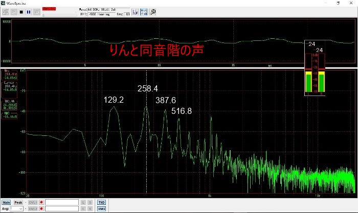 りんと同音階の声