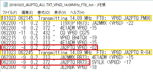 WSJT-X ALL.TXT