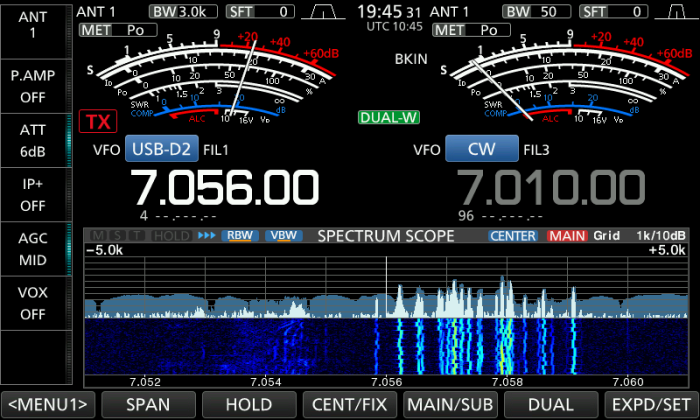 IC-7610 Spectrum Scope