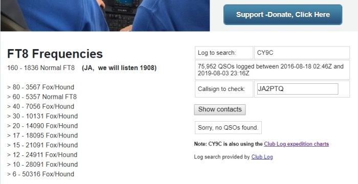 no QSO's